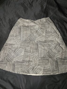 Y2K Geometric Abstract Mini Skirt